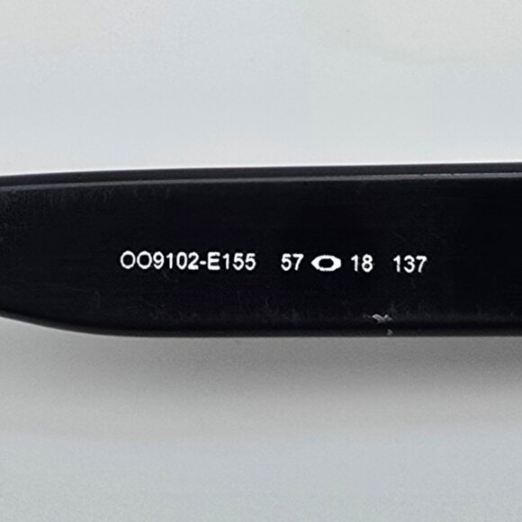 Oakley OO9102-E155 Holbrook Black Frame Prizm Black Iridium Lens Sunglasses 57mm - Picture 7 of 16